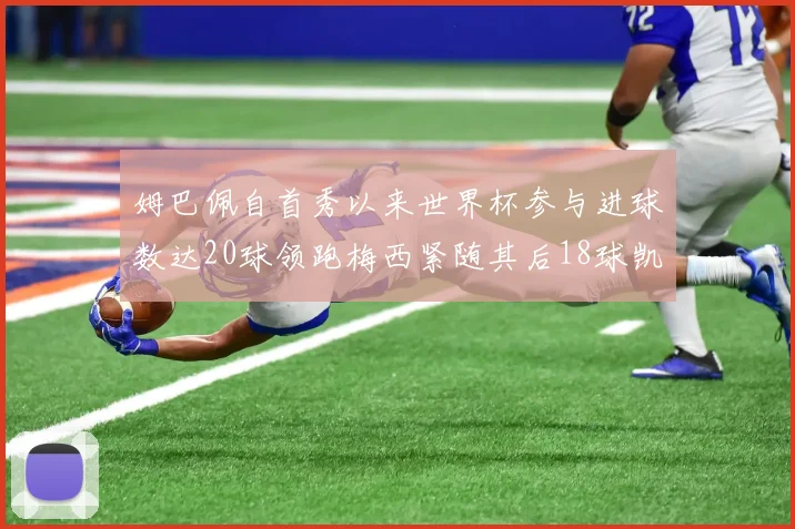 姆巴佩自首秀以来世界杯参与进球数达20球领跑梅西紧随其后18球凯恩则有13球